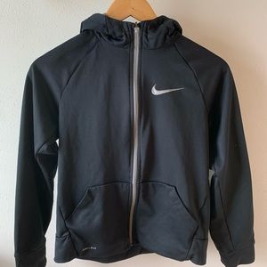 Nike, Boys/Youth Large Black Zip Hoodie